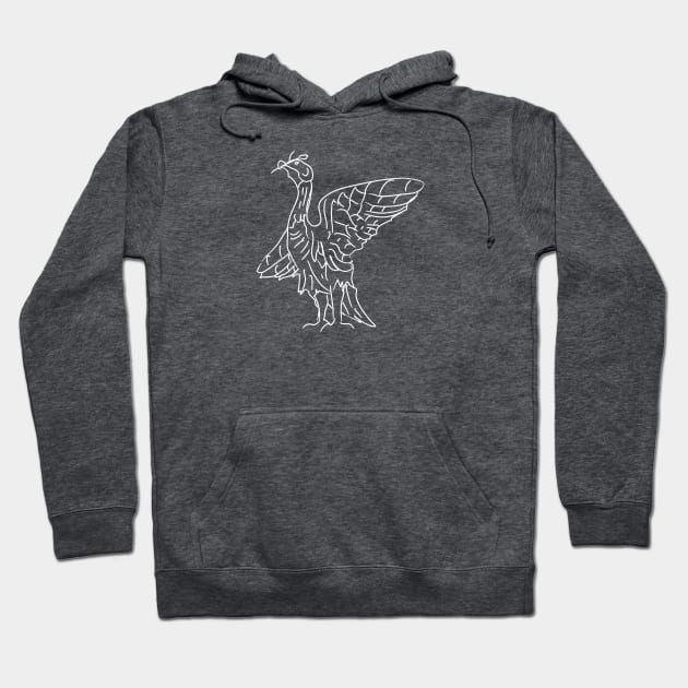 Line Drawn Liverbird Hoodie by Neon-Light